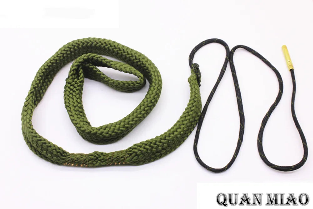 Hunting Gun Bore Cleaner .22 Cal.223 Cal.38 Cal& 5.56mm,7.62mm,12GA Rifle Cleaning Kit Tool Pistol Barrel Cal Rope Brush
