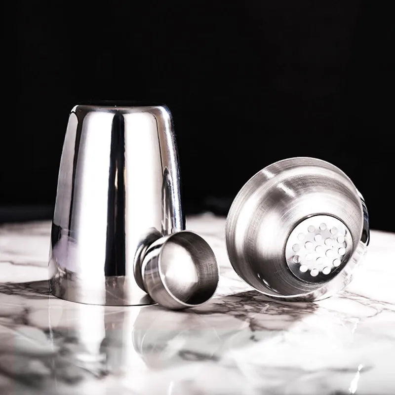 Stainless Steel Cocktail Shaker Set, Bar Tools, Bartender, Drink Stirrers, Transparent PC, Boston Shaker, 1L, 304