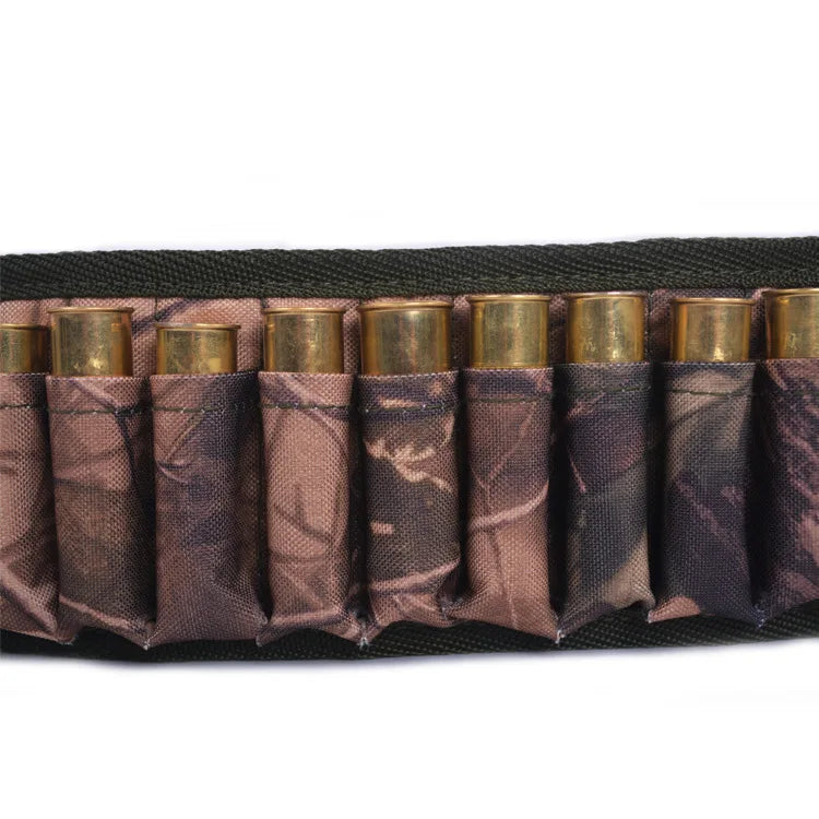 Tactical 30 Rounds 12/20 Gauge Ammo Holder Pouch Belt Shot Gun Shell Bandolier Waist Bullet Cartridges Holster for Hunting