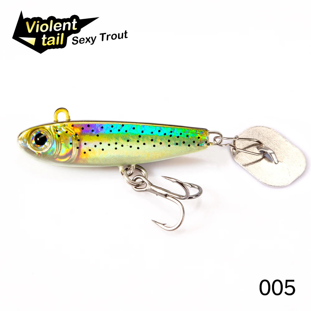 Hunthouse Violent tail 2.0 Jigging Lure Spoon Skining Bait Tackle Artificial 10g 18g 24g For Fishing Lure Pike Trout Tackle