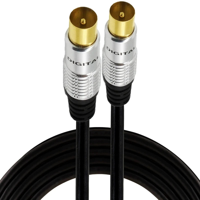 RG59U cable  9.5mm TV Adapter Cord Coaxial TV Cable,for Satellite TV, Cable Modem, Set-top Box Gold Plated 0.3m 1.5m 2m 3m 5m