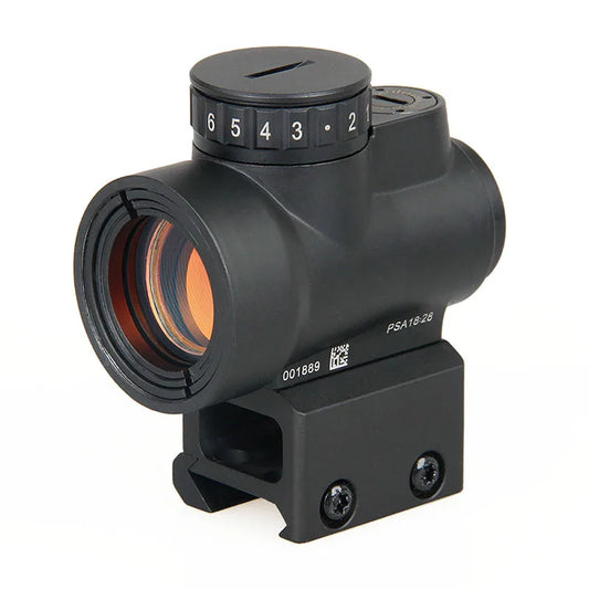 Tactical 1x Mini style red dot sight scope with high and Low picatinny rail mount base hunting shooting HK2-0105