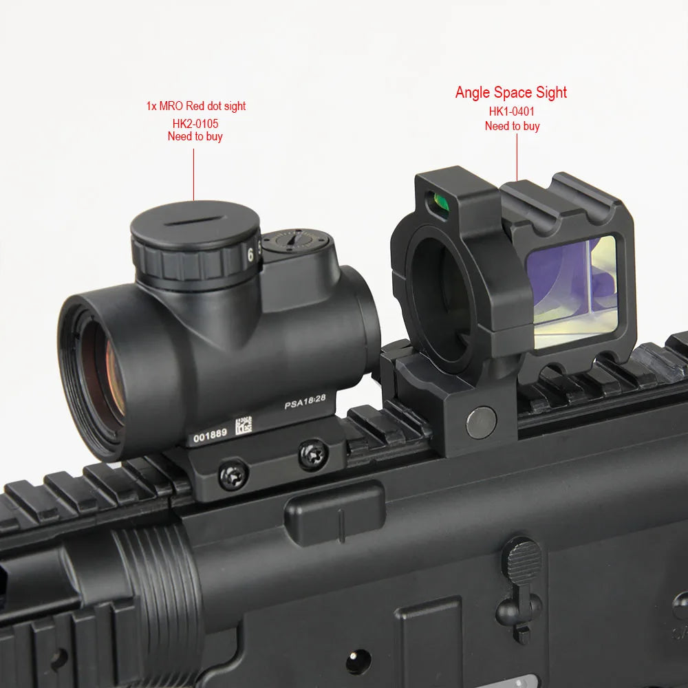 Tactical 1x Mini style red dot sight scope with high and Low picatinny rail mount base hunting shooting HK2-0105
