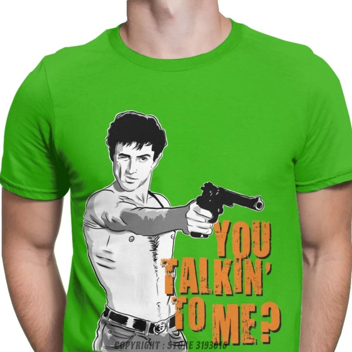 You Talkin' To Me Tshirts Men's Casual 3D T-Shirts Taxi Driver Robert De Niro Movie Christmas Tee Shirt Fast Ship Drop Ship