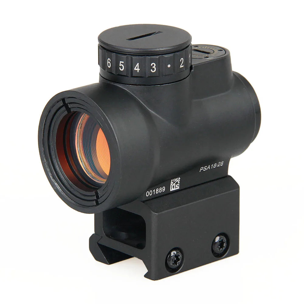 Tactical 1x Mini style red dot sight scope with high and Low picatinny rail mount base hunting shooting HK2-0105