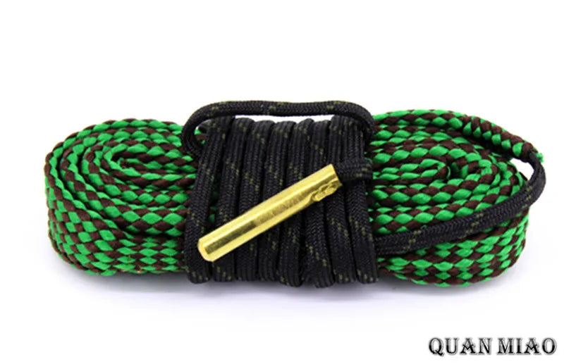 Hunting Gun Bore Cleaner .22 Cal.223 Cal.38 Cal& 5.56mm,7.62mm,12GA Rifle Cleaning Kit Tool Pistol Barrel Cal Rope Brush