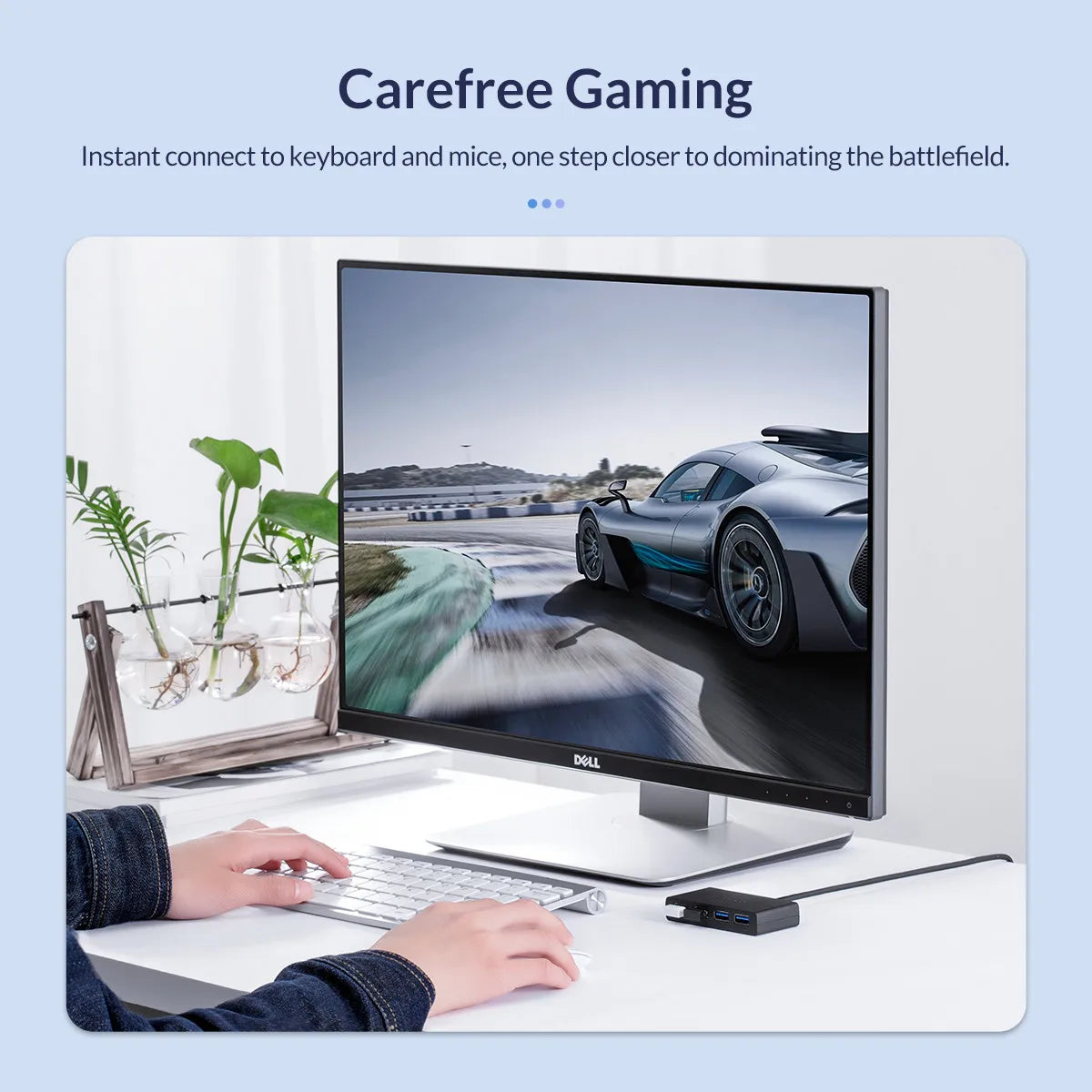 ORICO 4 Port USB 3.0 Splitter USB HUB With Micro USB Power Port Multiple High Speed OTG Adapter for Computer Laptop Accessories