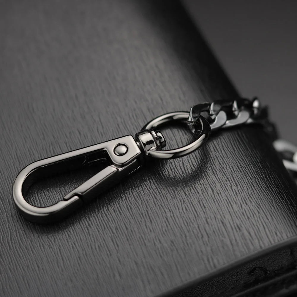 42CM Long Metal Keychain Wallet Belt Chain Rock Punk Trousers Hipster Pant Jean HipHop Jewelry Men's Key Ring Chain K414
