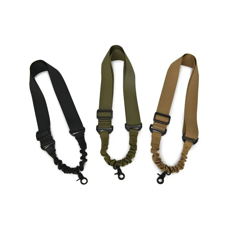 Tactical 1 One Single Point Bungee Rifle Gun Sling Strap Airsoft Military Hunting Universal Strap Heavy Duty Rifle Accessories