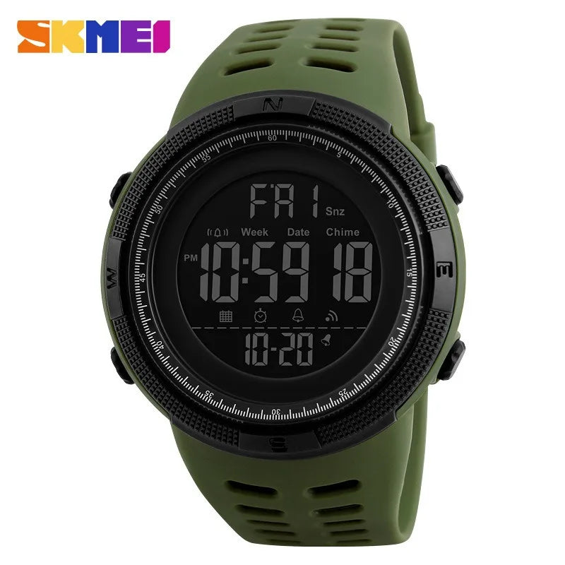Fashion Mens Watches Pu Strap 48mm Digital Display Dial Quartz Watch Casual Business Wristwatches Designer Wristwatch