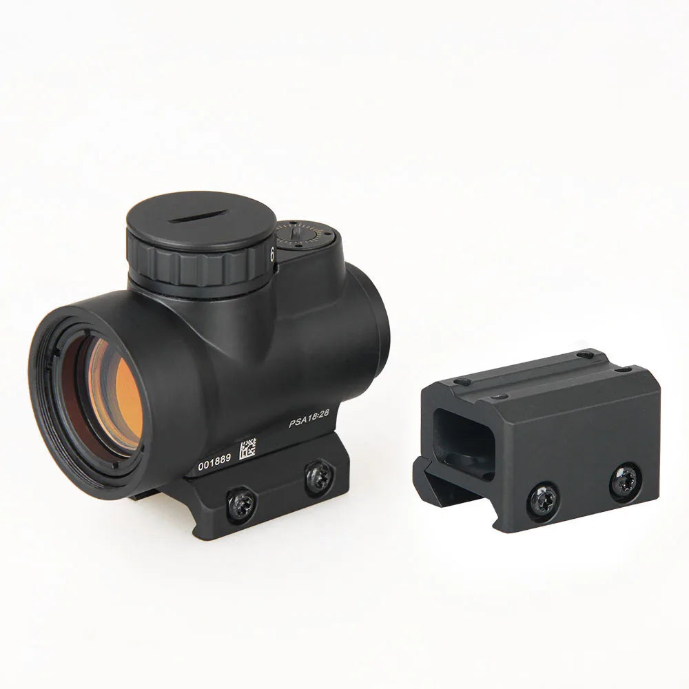 Tactical 1x Mini style red dot sight scope with high and Low picatinny rail mount base hunting shooting HK2-0105