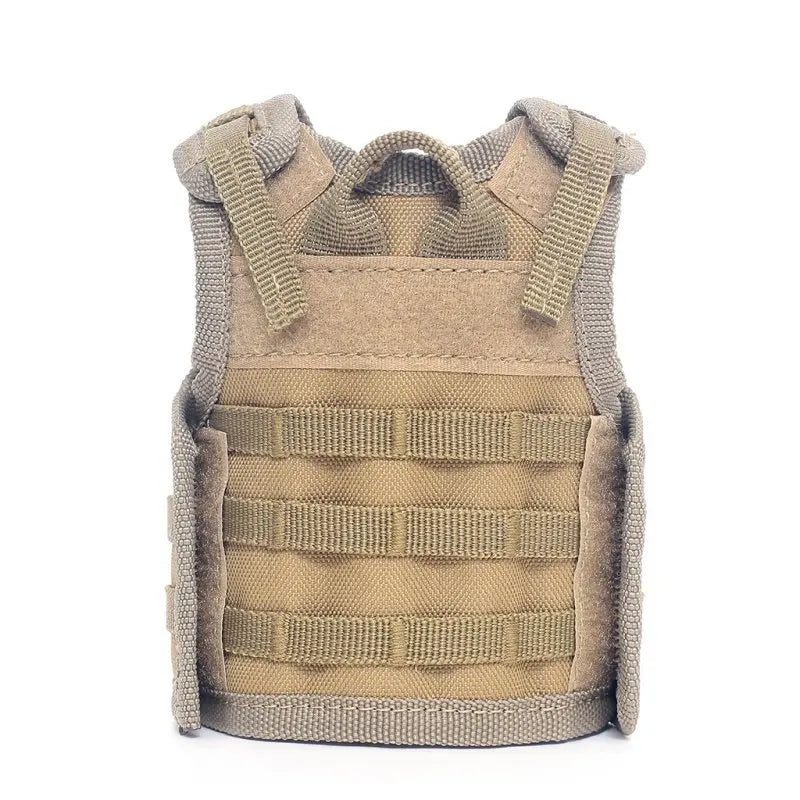 Tactical Beer Bottle Vest  Sports Mini Miniature Molle Vest Outdoor Upgraded Bottle Drink Set Adjustable Shoulder Straps