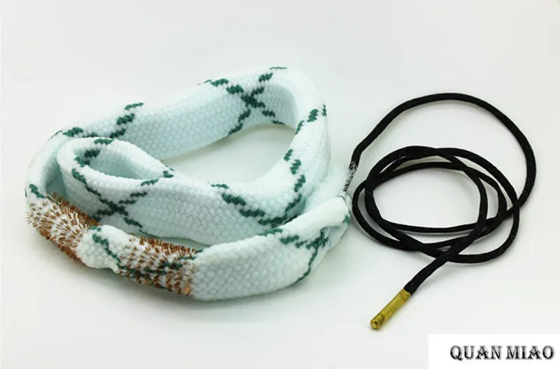 Hunting Gun Bore Cleaner .22 Cal.223 Cal.38 Cal& 5.56mm,7.62mm,12GA Rifle Cleaning Kit Tool Pistol Barrel Cal Rope Brush