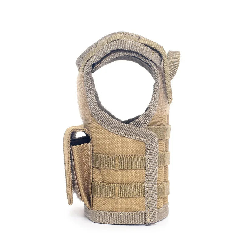 Tactical Beer Bottle Vest  Sports Mini Miniature Molle Vest Outdoor Upgraded Bottle Drink Set Adjustable Shoulder Straps