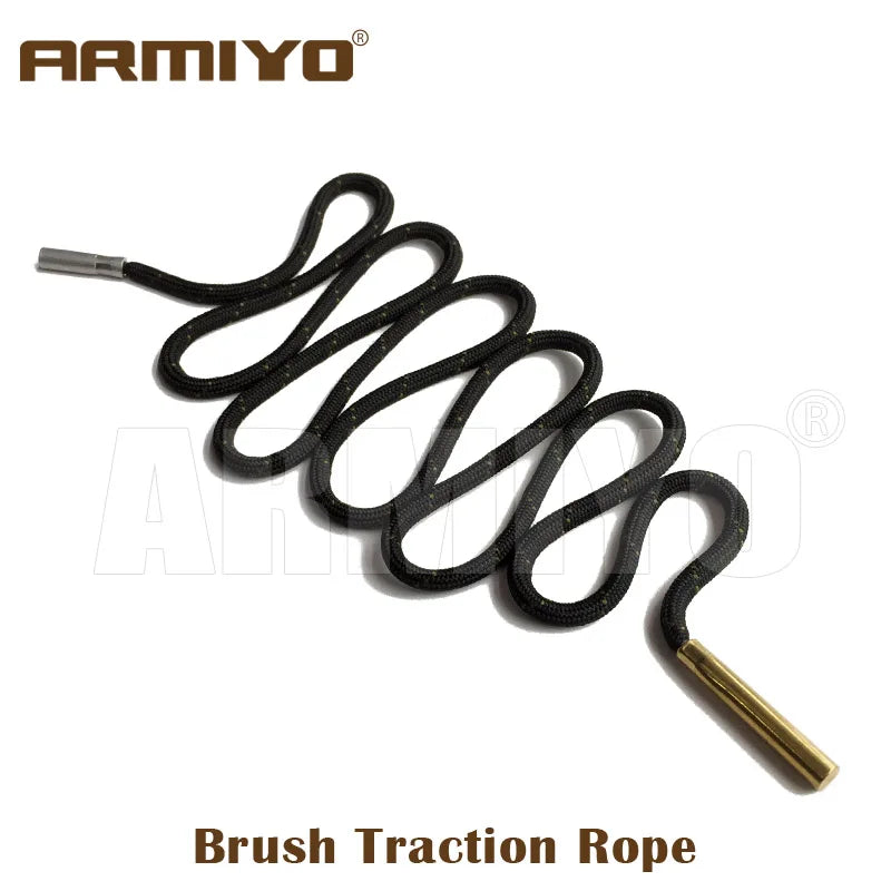 Armiyo .17Cal .22Cal .30Cal .38Cal .45Cal 12GA 20GA Barrel Cleaning Sling Bore Brush Clean Rope Hunting Accessories