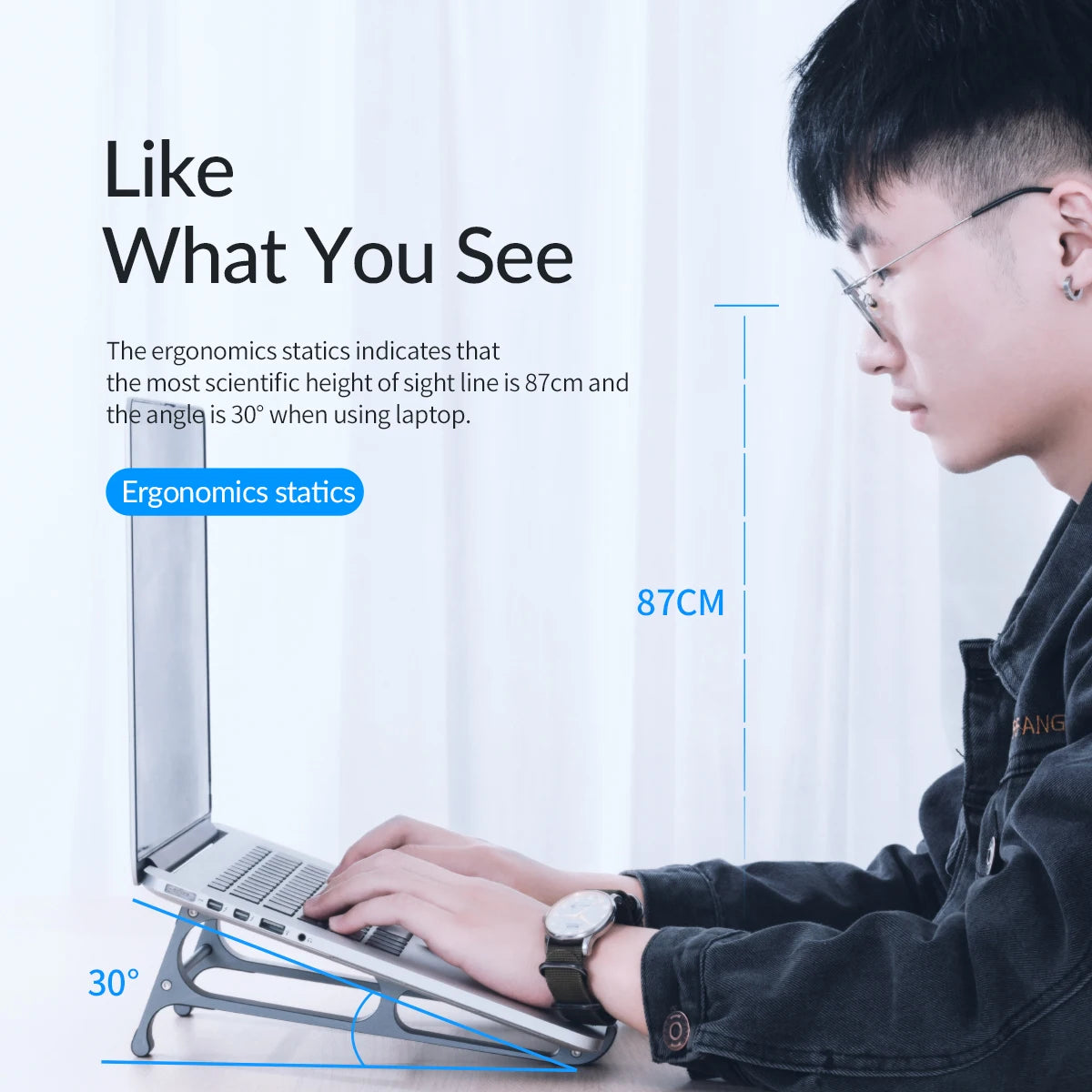 ORICO Laptop Stand Monitor Stand Portable Detachable Computer Stand Desktop Tablet Holder for 13-17.4 Inch Laptop Accessories