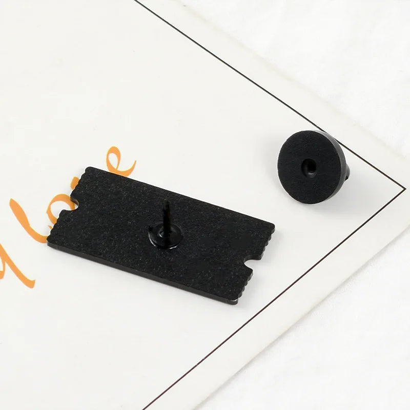 Rocky Horror Pin Movie Ticket Enamel Pin Rocky Horror Show Brooch Lapel Pins Badge Film Movie Jewelry Gift for Friend Wholesale