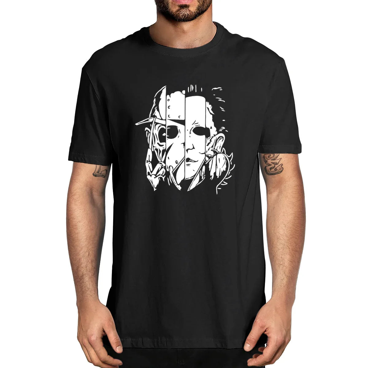 Horror movie Tshirt Funny Print Fashion Casual Tshirt Men's Novelty T-Shirt Unisex Summer Humor Women Top Tee Gift Streetwear