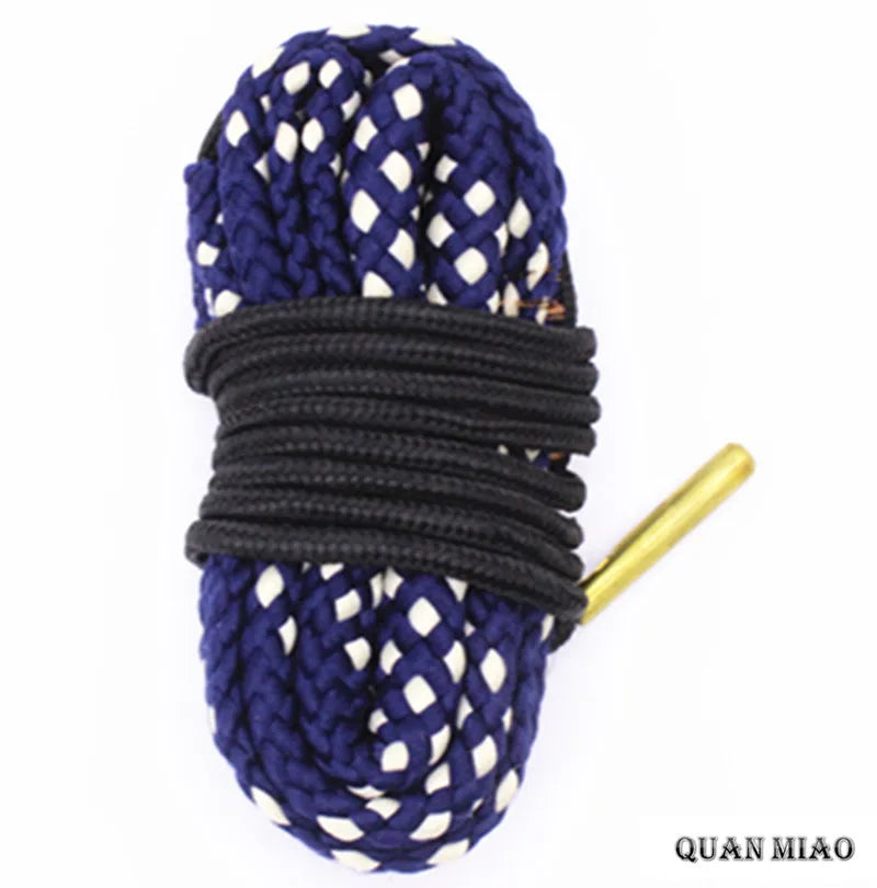 Hunting Gun Bore Cleaner .22 Cal.223 Cal.38 Cal& 5.56mm,7.62mm,12GA Rifle Cleaning Kit Tool Pistol Barrel Cal Rope Brush