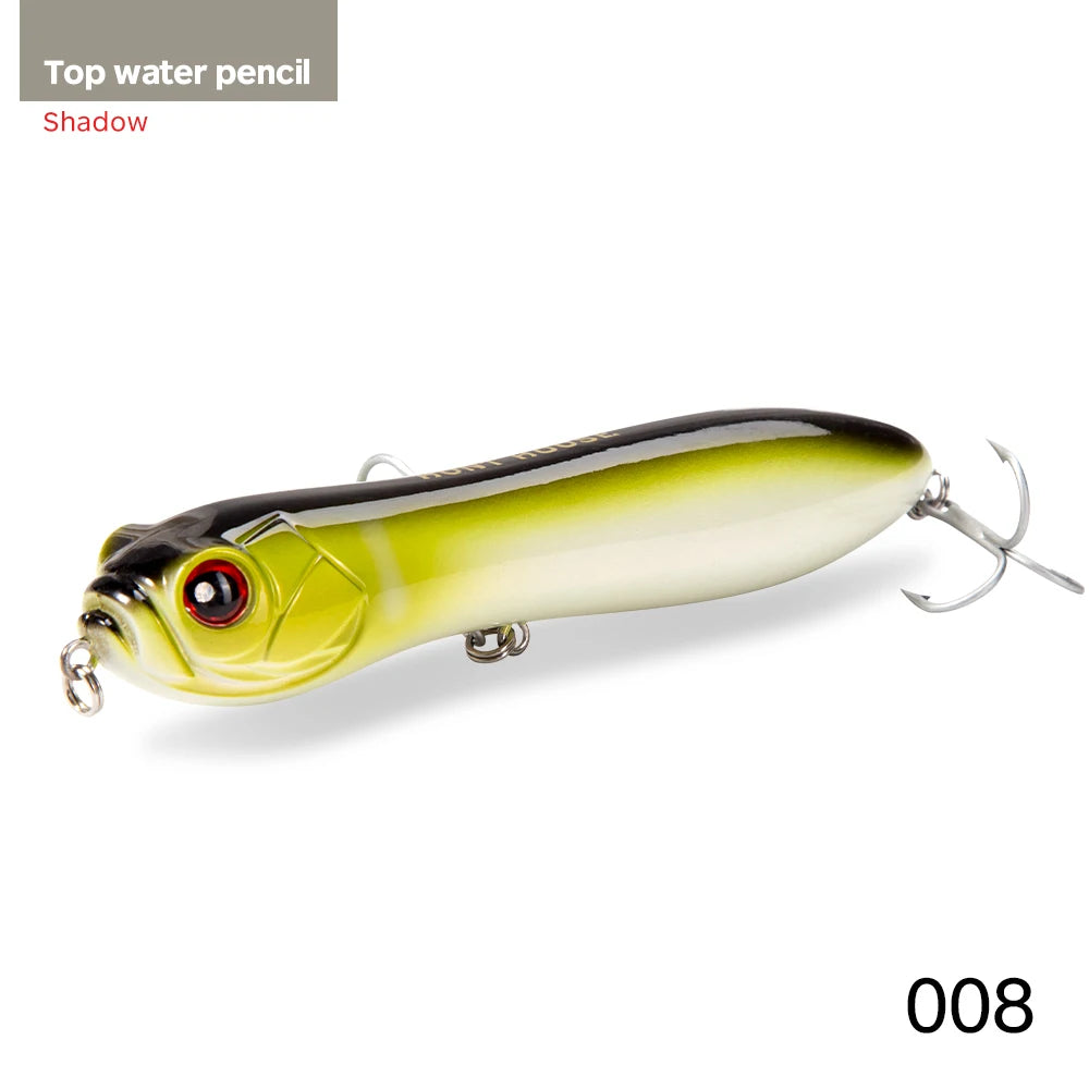 HuntHouse Trairao topwater lure Pencil lure long casting fishing for Bass Pike lure Crazy surface darter sound loud