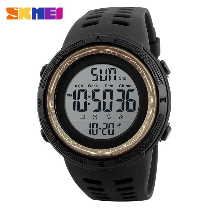 Fashion Mens Watches Pu Strap 48mm Digital Display Dial Quartz Watch Casual Business Wristwatches Designer Wristwatch