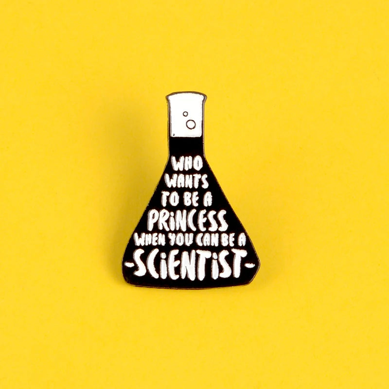 Science It's Like Magic But Real Enamel Pins Black Letters Energy Milk Coffee Magical Chemical Badge Pin Buckle Gift for Friends
