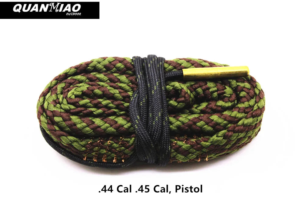 Hunting Gun Bore Cleaner .22 Cal.223 Cal.38 Cal& 5.56mm,7.62mm,12GA Rifle Cleaning Kit Tool Pistol Barrel Cal Rope Brush