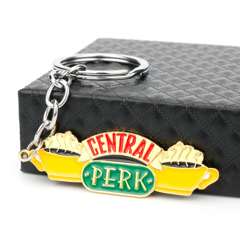 TV show Friends Keychain Central Perk Coffee Time Photo Frame Key Chain For Best friend Car Keyring llavero Jewelry Gifts