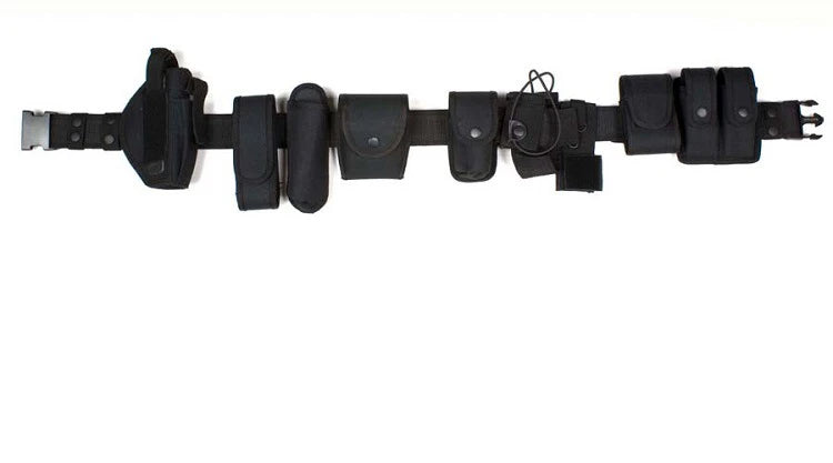 Tactical 10-in-1 Utility Tactical Belt with 9 Commonly Pouches 800D Nylon Fabric Heavy Duty Belt Security Military Hunting Gear