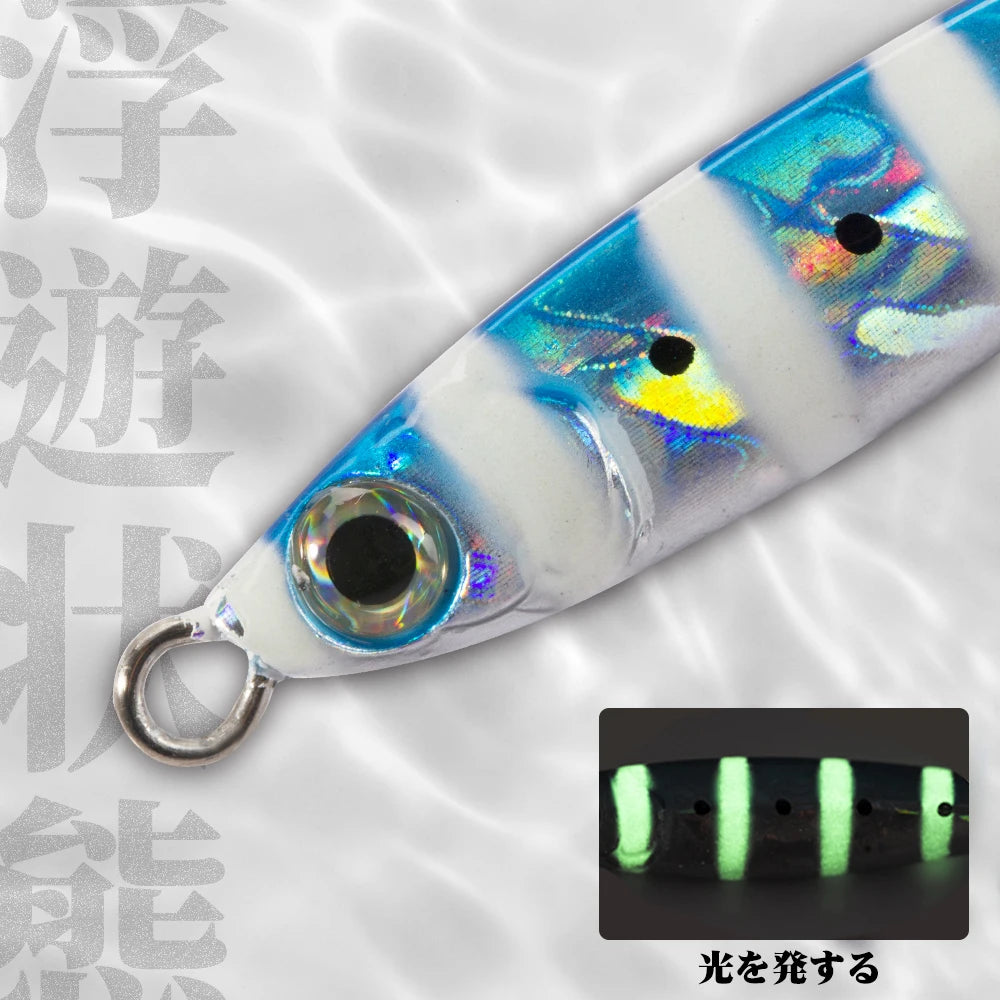 Hunthouse New Metal Cast Lure Fishing Jig Spoon 15/25/30/45g Shore Casting Jigging Fish Sea Bass Fishing Lure Tackle