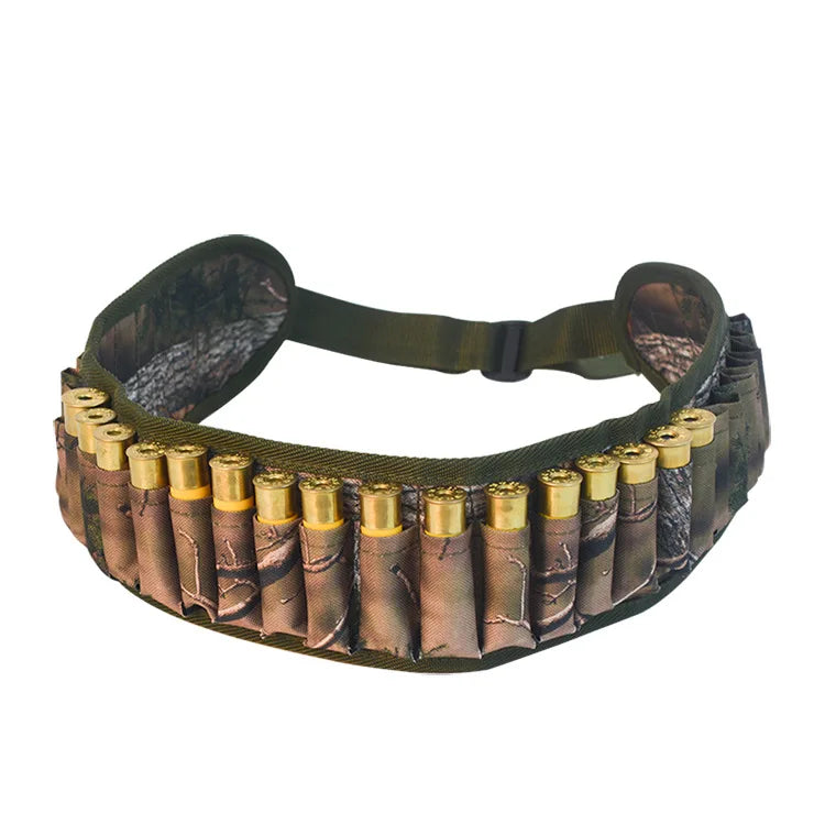 Tactical 30 Rounds 12/20 Gauge Ammo Holder Pouch Belt Shot Gun Shell Bandolier Waist Bullet Cartridges Holster for Hunting