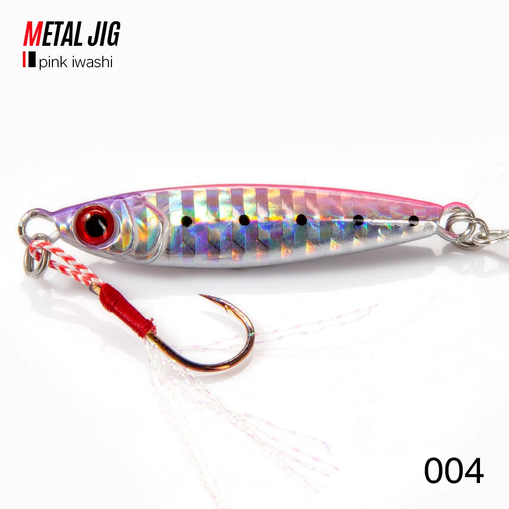 Hunthouse New Metal Cast Lure Fishing Jig Spoon 15/25/30/45g Shore Casting Jigging Fish Sea Bass Fishing Lure Tackle