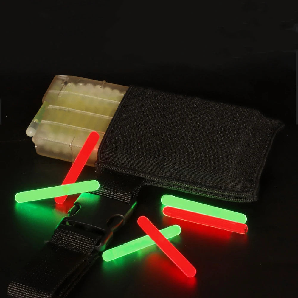 Tactical Lighting Signal Sticks Marking Light Dispenser Belt Mounted Pouch Hanger Fluorescent Label Glow Target Paintball
