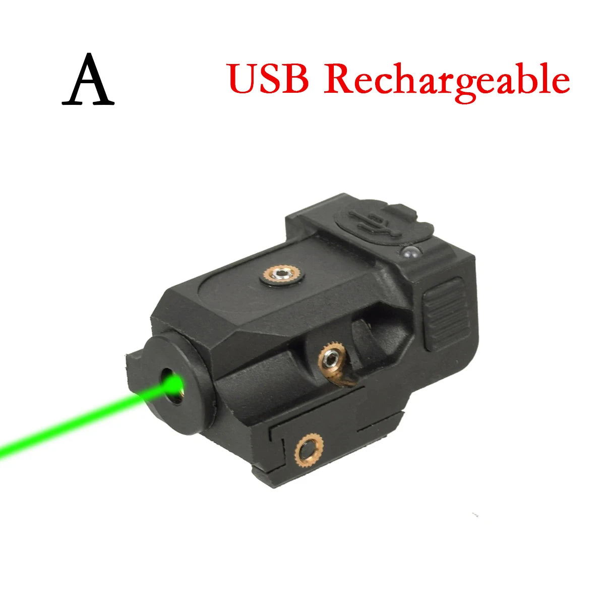 Tactical USB Charging Handgun Red Green Dot Laser Sight Pistol Scope Fit 20mm Rail G17 G19 Taurus G2C Pistol Training Laser