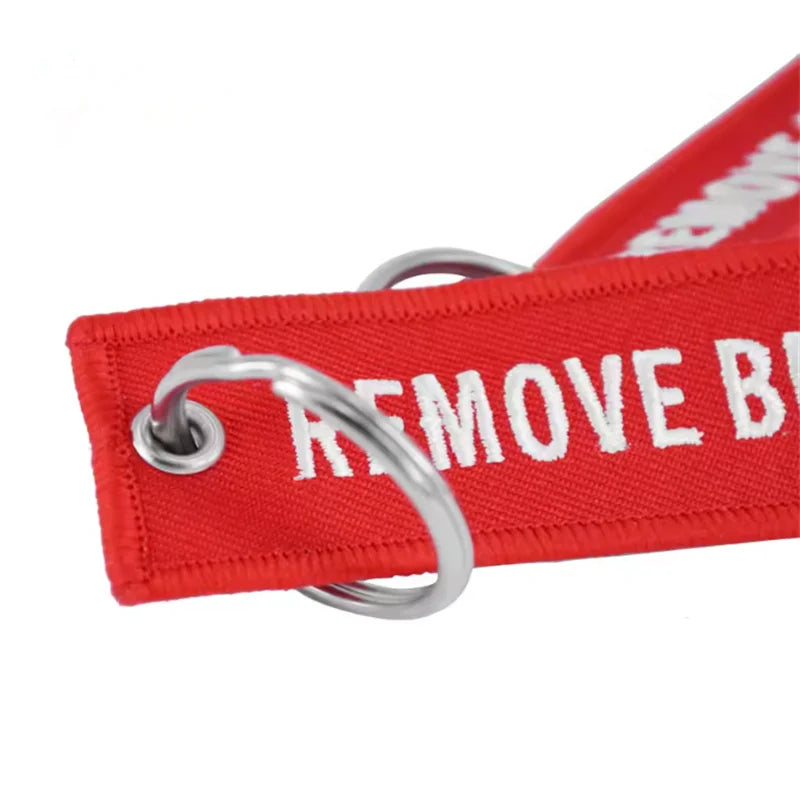 Keychain Pilot Key Chain for Motorcycles and Cars Backpack Key Tag New Embroidery Fashion Key Fobs