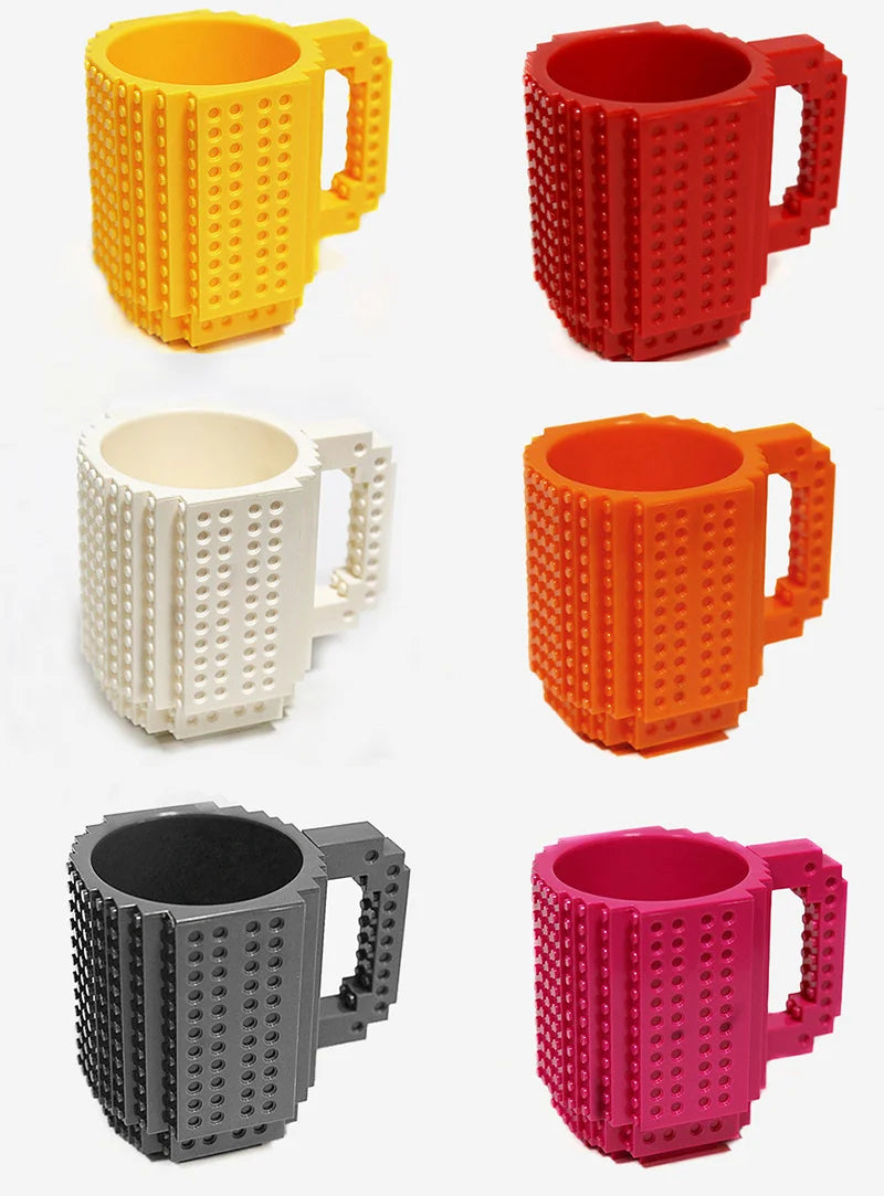 Creative Build-on Brick Mug Cups Building Blocks Design Birthday Gifts Personalized Decorations