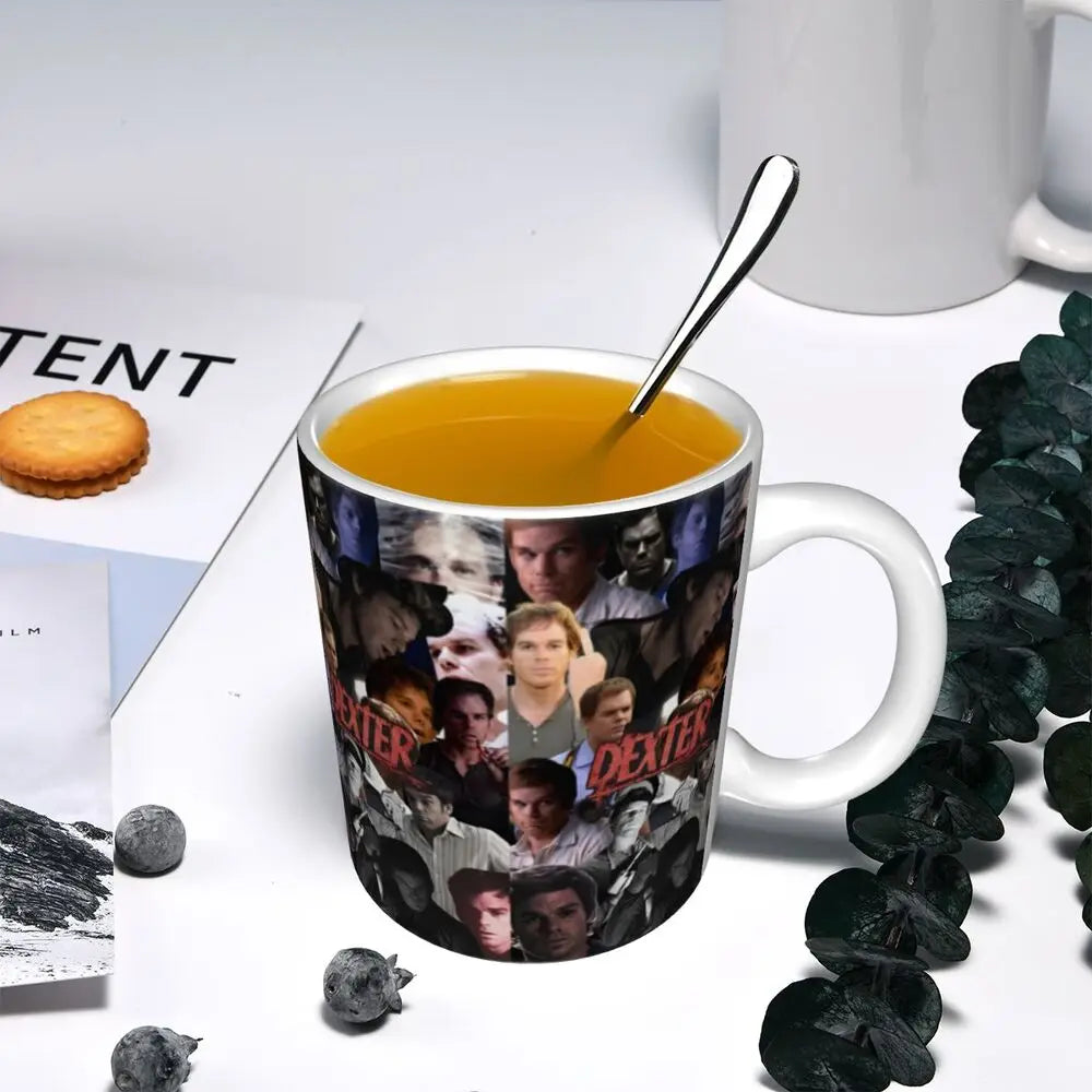Customized Dexter Morgan Mugs DIY Movie Ceramic Milk Tea Coffee Cup