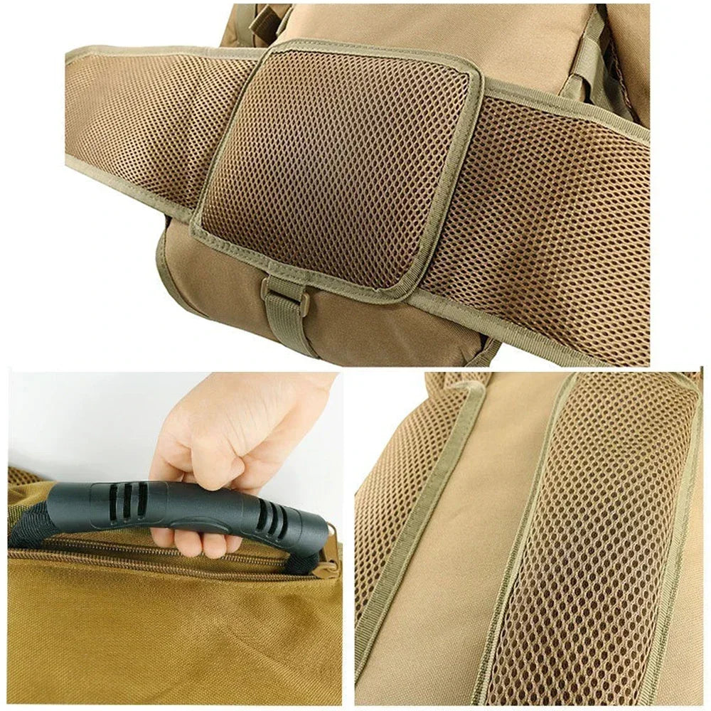 Tactical Backpacks Large Capacity 70L Assault Bags Molle Outdoor Pack for Trekking Camping Hunting Hiking Gun Bag