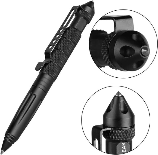 Military Tactical Pen, Professional Self Defense Pen, Emergency Glass Breaker Pen - Tungsten Steel, Writing Tool