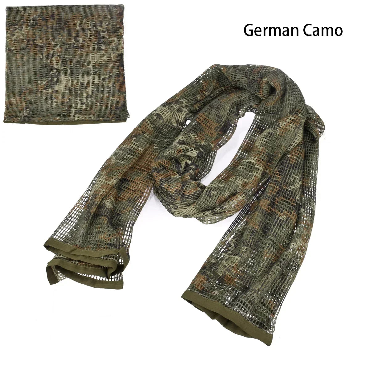 Tactical Camouflage Netting Mesh Net Camo Scarf for Outdoor Sport Hunting Shooting Wild Photography Sniper Camo Mesh Scarves