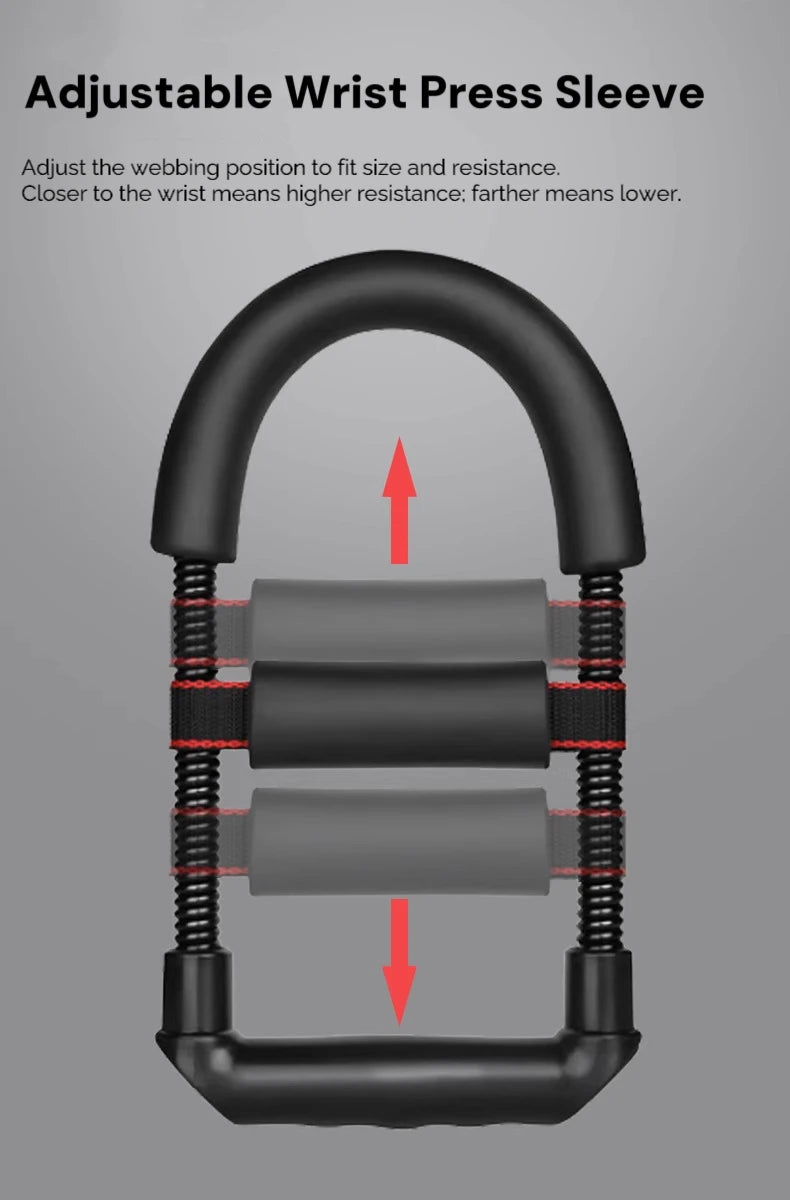 Adjustable Forearm and Wrist Strength Trainer Grip Exercise Equipment Compact Portable Fitness Gear for Arm Muscle Building