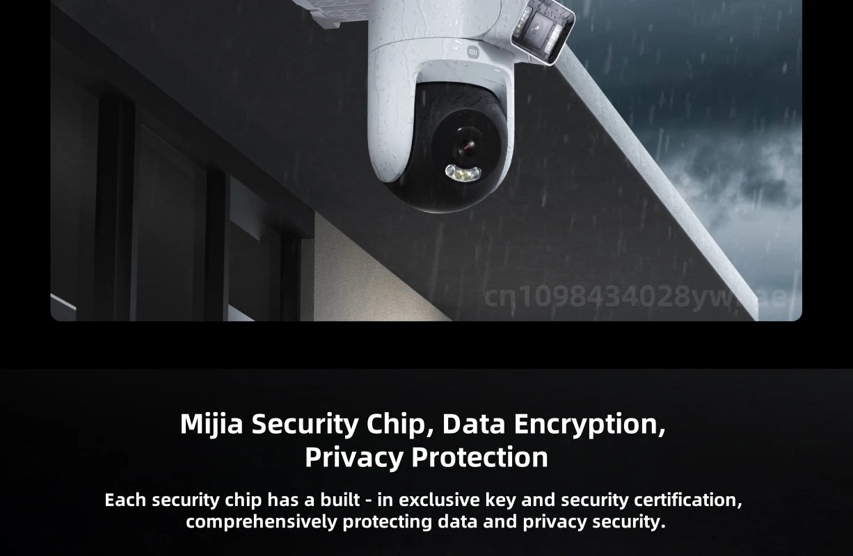 Xiaomi Outdoor Camera 4 Dual Lens 5MP 3K HD Dual View Monitoring Panoramic Closeup Tracking IP66 Weatherproof AntiTheft