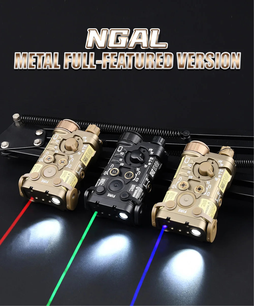 Tactical Metal NGAL Red Dot Green Blue Indicator Surefir M300A M600C Dual Function Switch Fit 20mm Rail Airsoft Hunting Laser