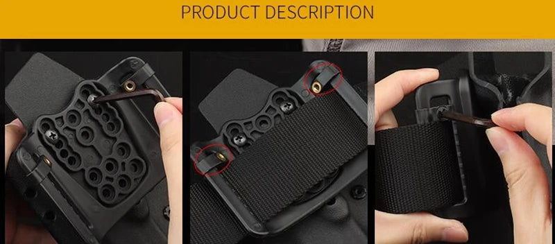 Hunting Gun Holster Kydex Pistol Case Light TLR-1 X400 X300 XC1 Bearing Waist Gun Bag for G17/19/19X/45/43/43X/20/29
