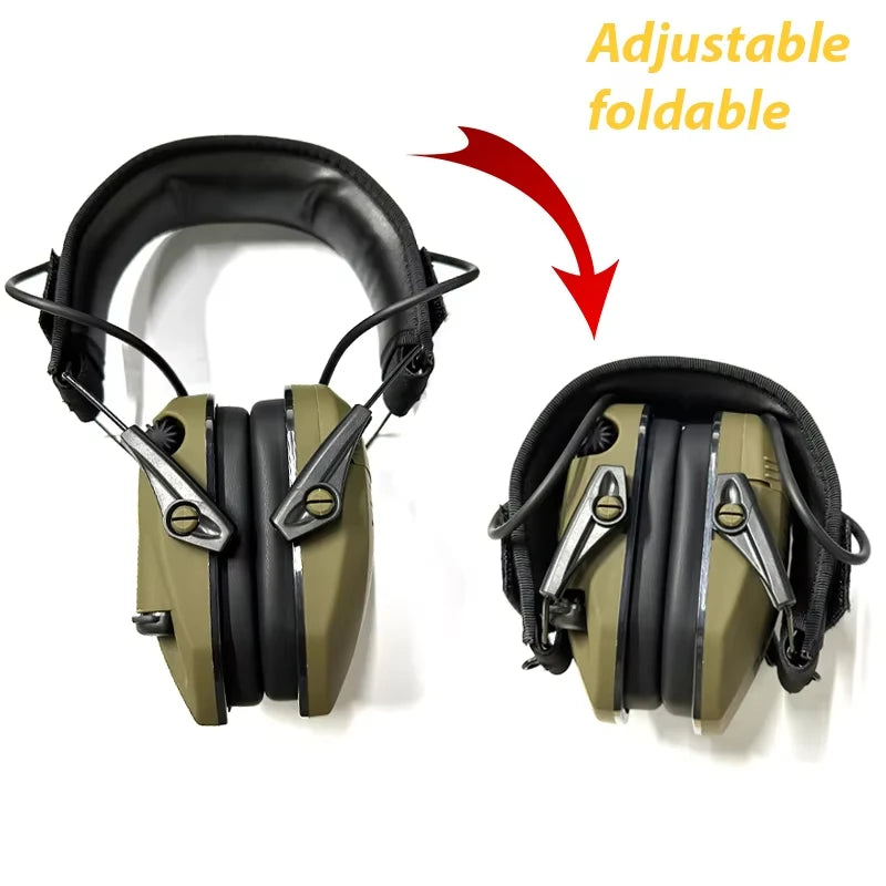 Active Hunting Tactical Earmuff with Case for Shooting Electronic Hearing protection Headset Noise Reduction hunting headphone