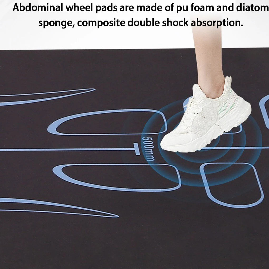 Yoga Mat Shock Anti-skid Gymnastics Mat Silent Kneeling Pad Gym Mat For Indoor Fitness Abdominal Training Core Workout Pilates