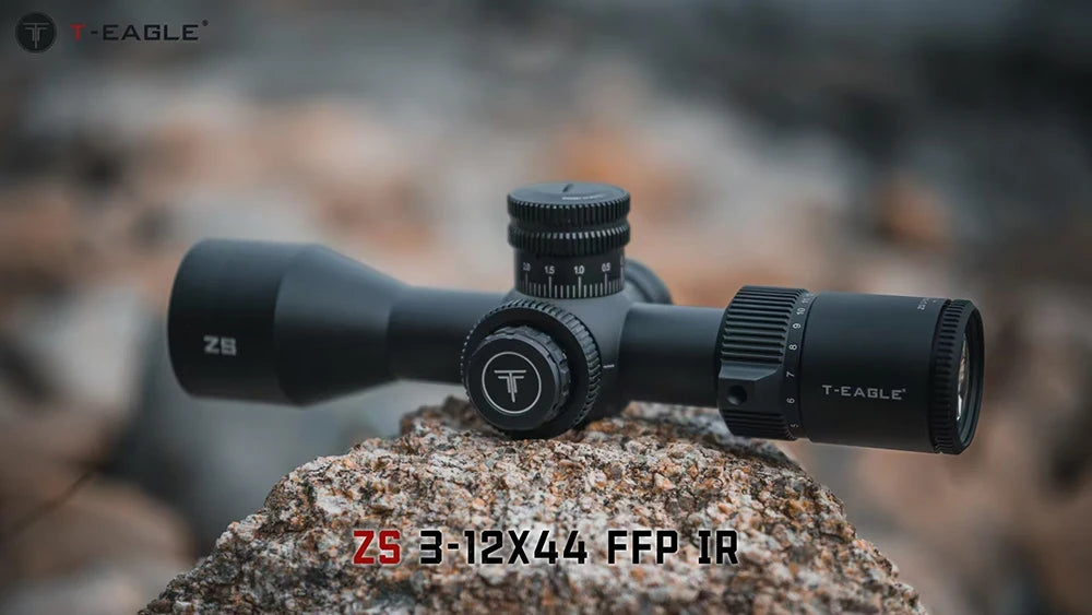 T-EAGLE ZS 3-12x44 FFP IR Rifle Scope Spotting Tactical Riflescope Strong Shockproof Air Gun Sight Hunting Optic Airsoft lunete