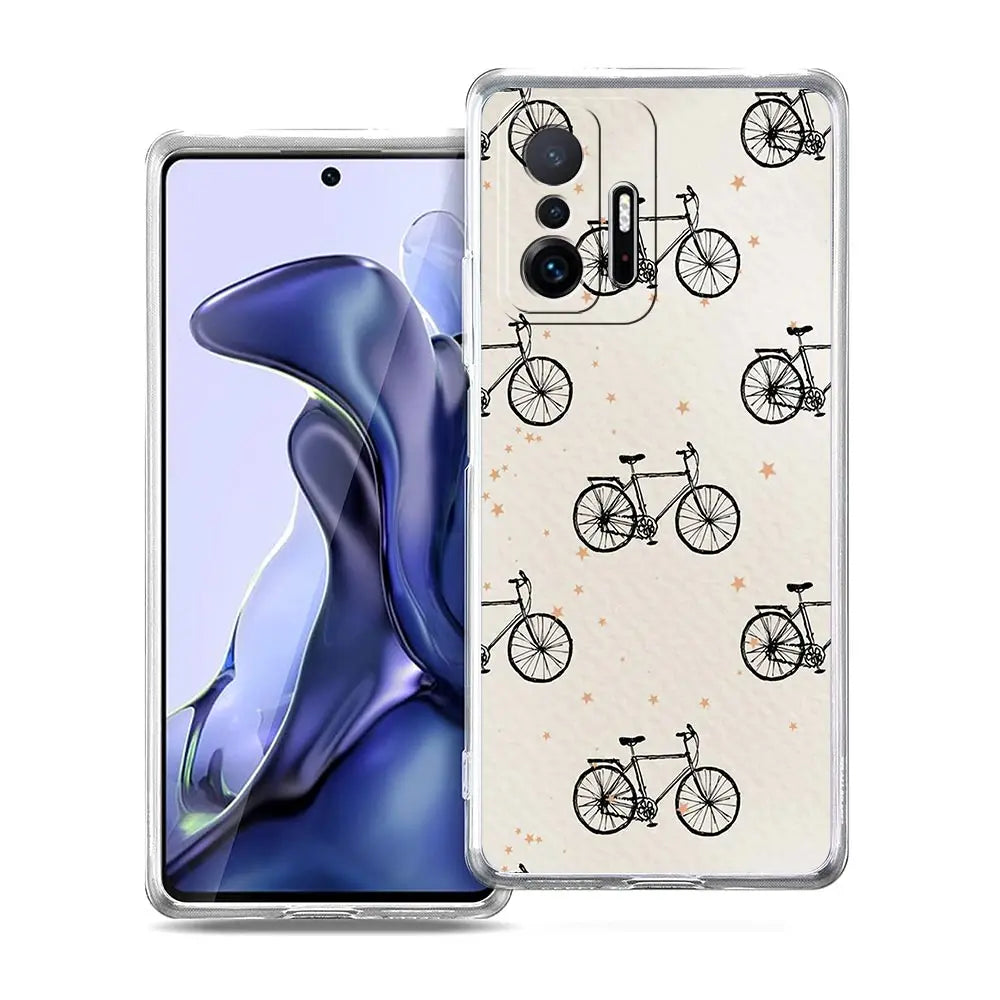 Mountain Bike Cycling art Phone Case For Xiaomi Mi 14 13 13T 12T 10 12 Lite 11 Ultra 11X 11T Pro Poco X6 X5 X3 NFC F6 5G Cover