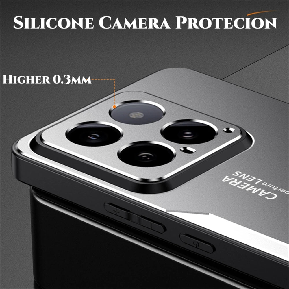 ShockProof Alloy Metal Case For Xiaomi 15T 13T 14T 12T 11T 12X 15 14 13 12 Mi 11i 10T Pro Ultra Silicone Back Cover Shell Cases