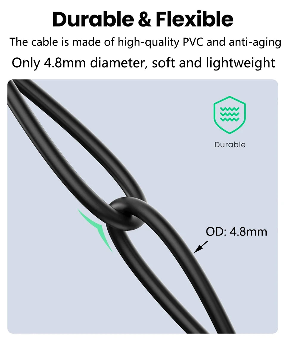 UGOURD 0.2m- 2m Thunderbolt 4 coaxial cable USB4 type c to type c 40Gbps PD 100W Fast charging Cable for egpu iPhone MacBook Air